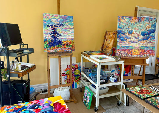 Art studio view