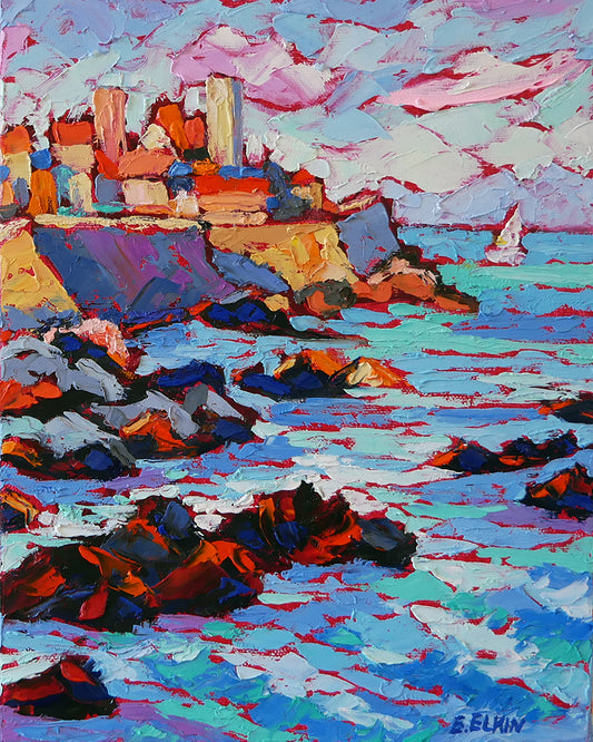 Antibes View Original Oil Painting