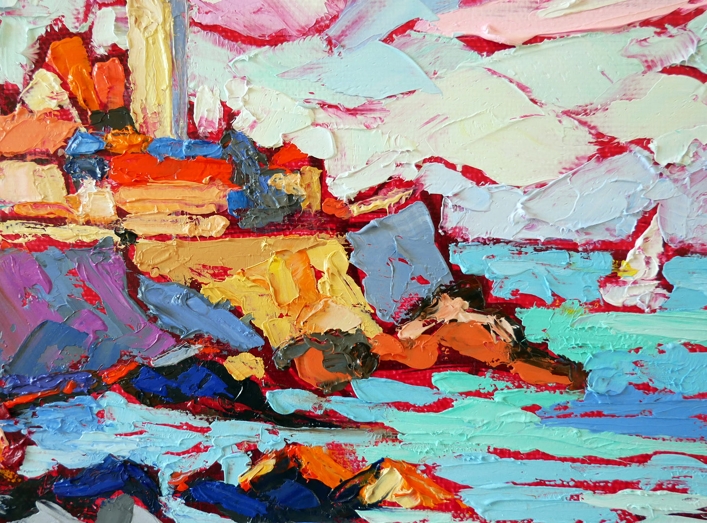 Antibes View Original Oil Painting