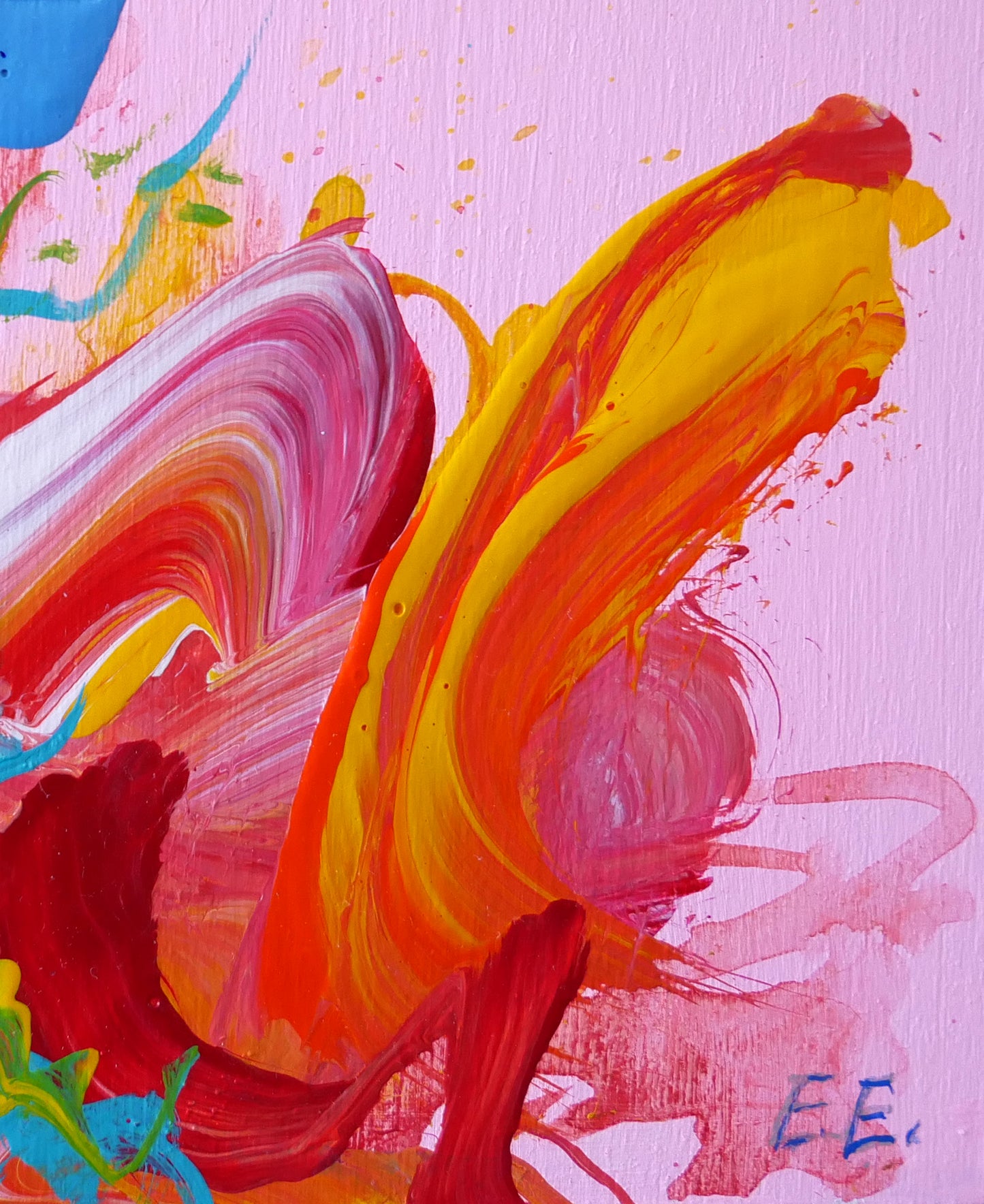 "Diving" Original Painting by Elizabeth Elkin