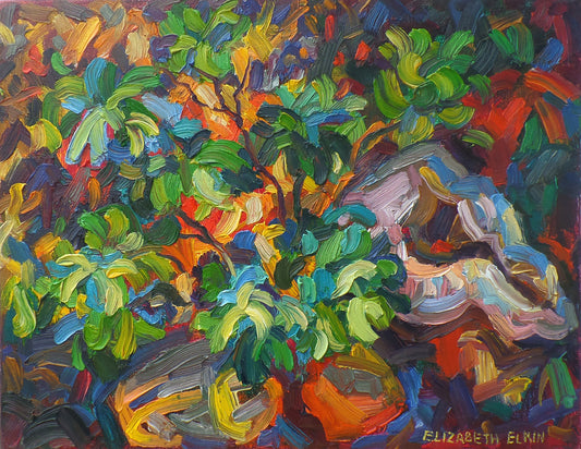 In Garden Original Oil Painting