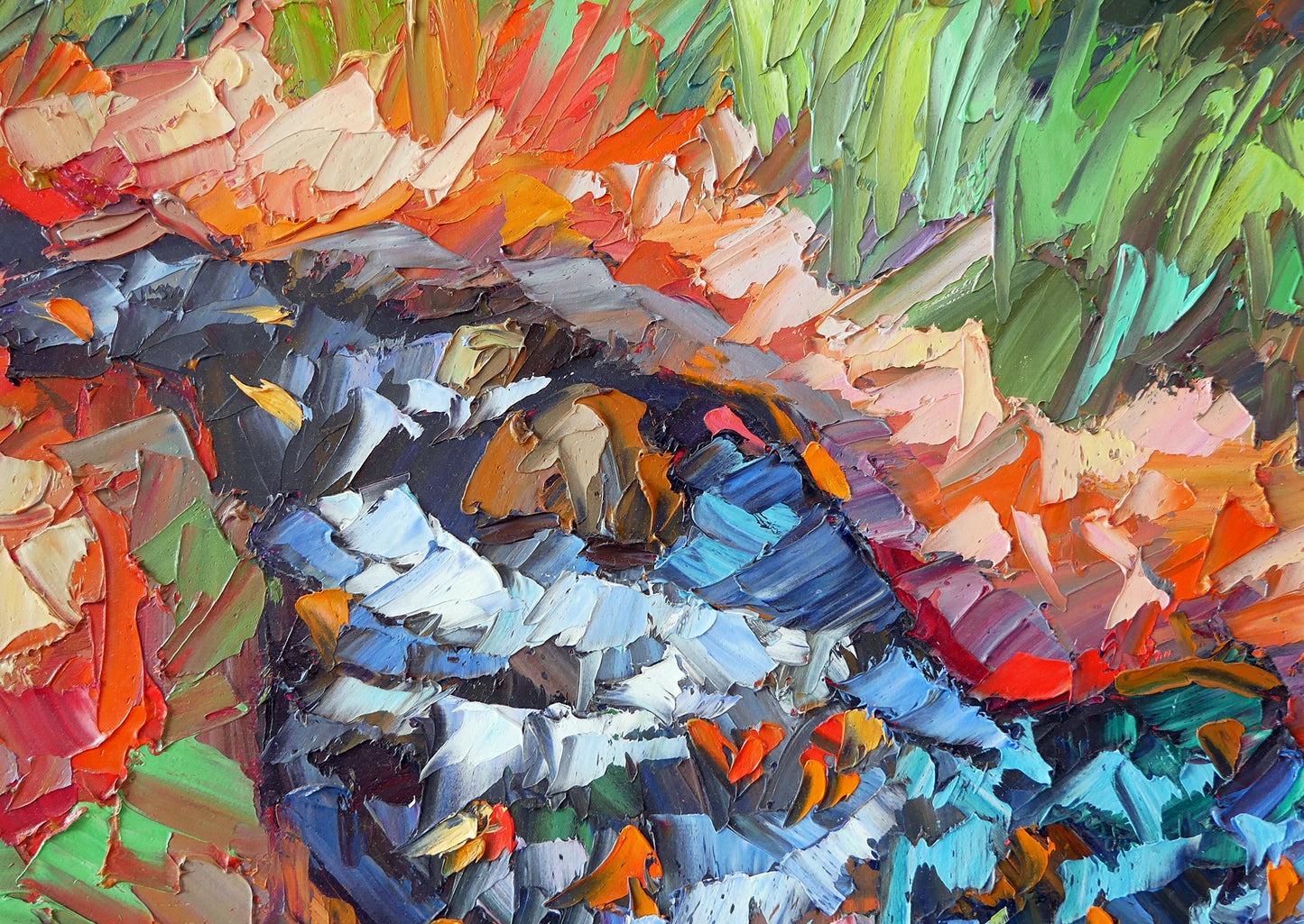 Little Autumn Creek Original Oil Painting