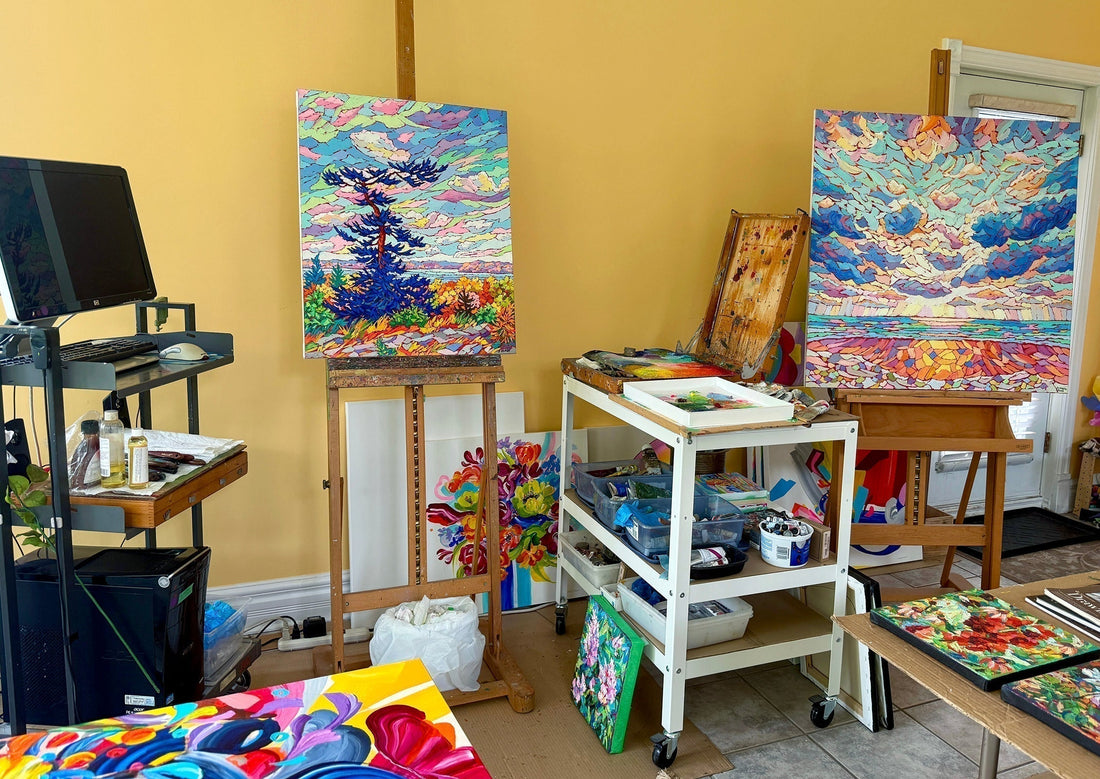 Art studio view