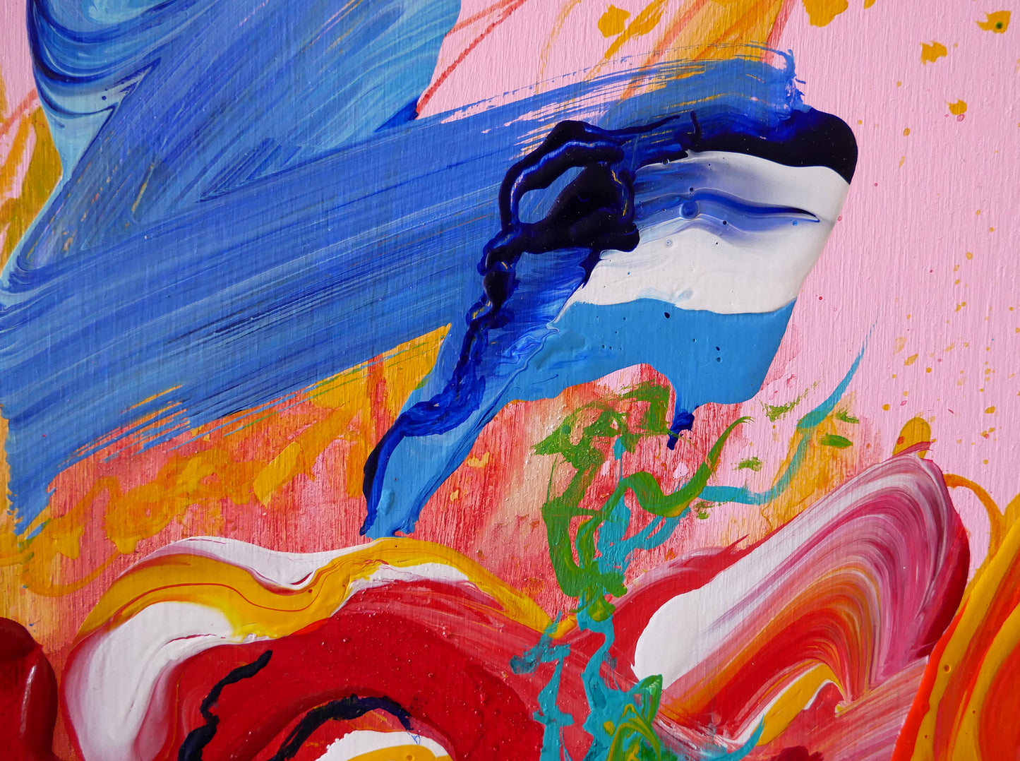 "Diving" Original Painting by Elizabeth Elkin