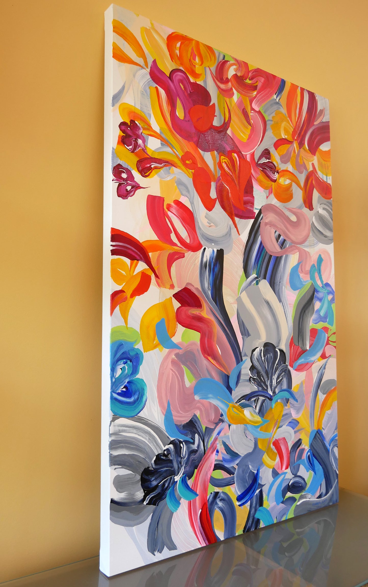 Evolving - Original Abstract Paintinng / Elizabeth Elkin