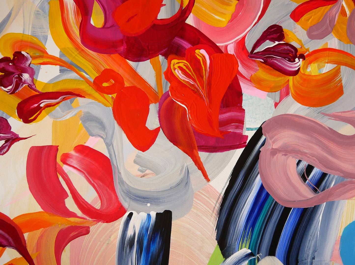 Evolving - Original Abstract Paintinng / Elizabeth Elkin