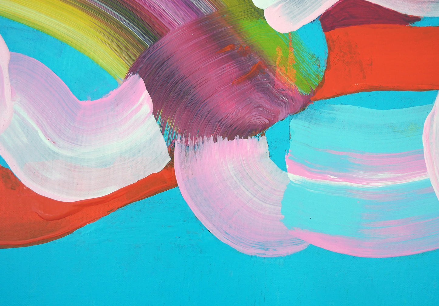 Horizon Arcs - Original Abstract painting Expressionism / Elizabeth Elkin