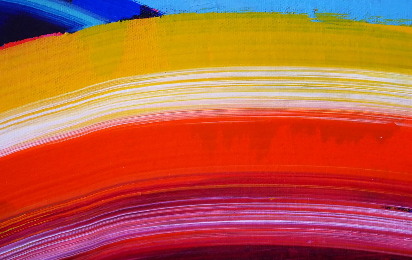 Horizon Arcs - Original Abstract painting Expressionism / Elizabeth Elkin