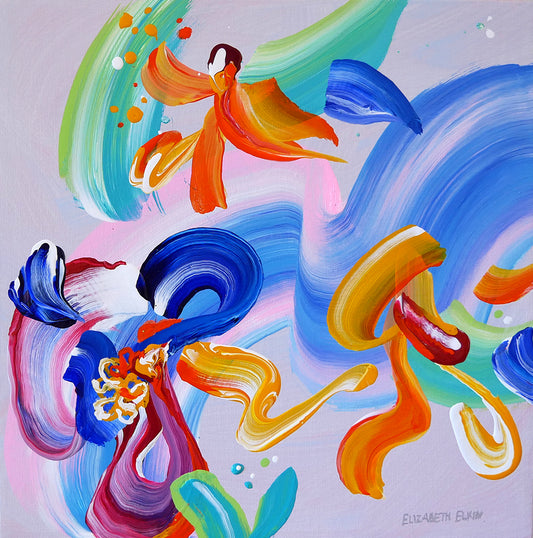 Rhythmie Flow Original Painting by Elizabeth Elkin