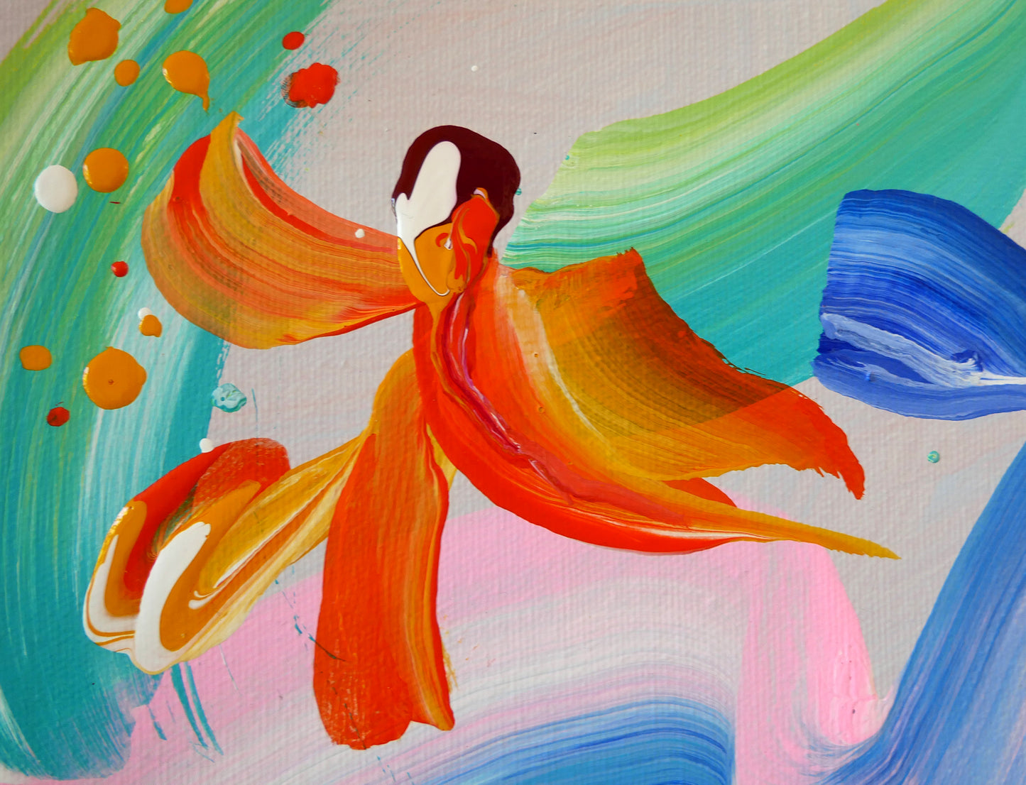 Rhythmie Flow Original Painting by Elizabeth Elkin