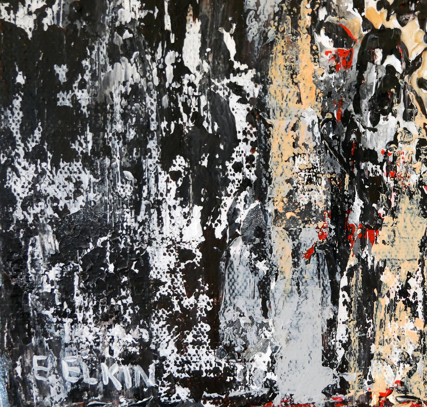 Spring Time - Original Abstract Painting / Elizabeth Elkin