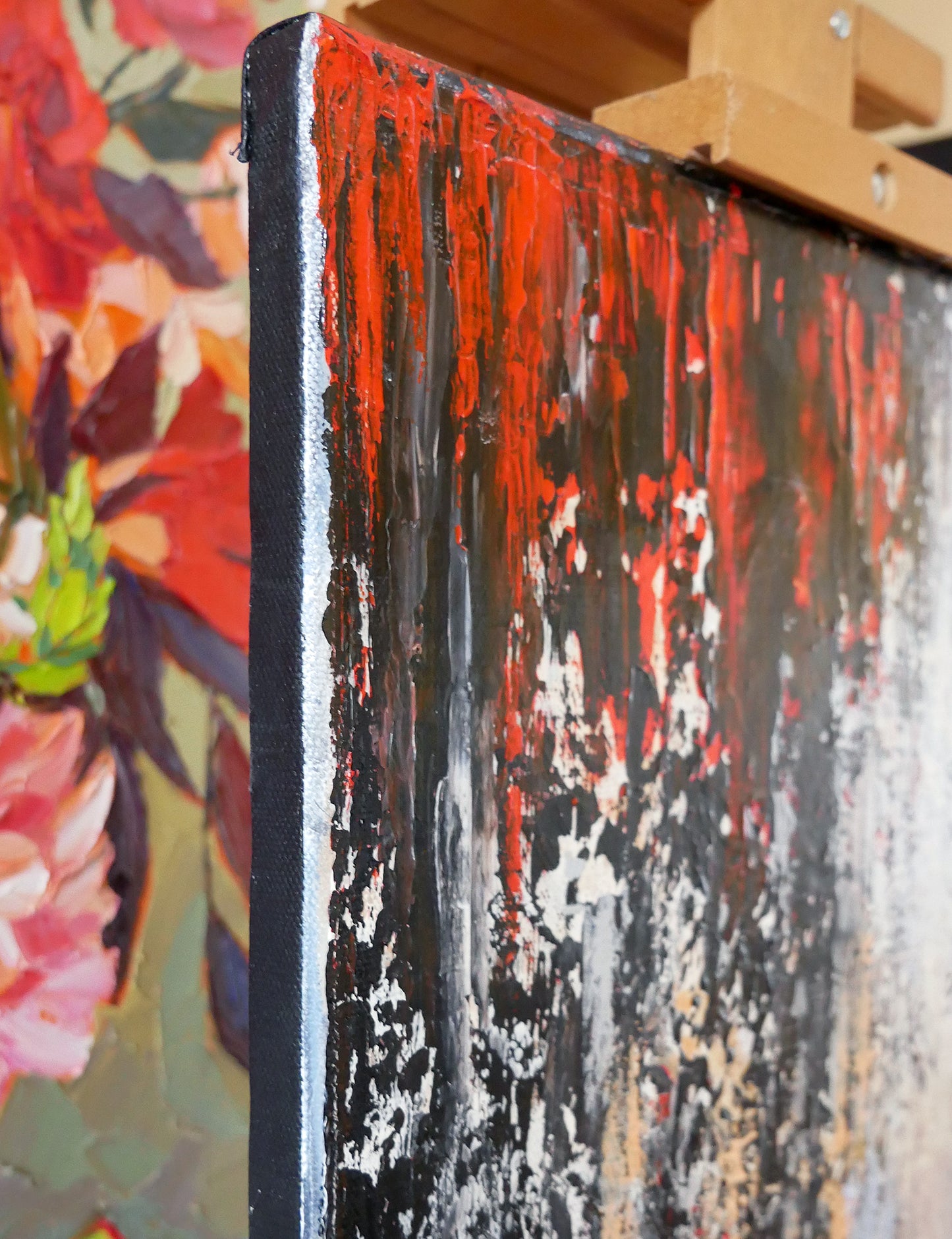 Spring Time - Original Abstract Painting / Elizabeth Elkin