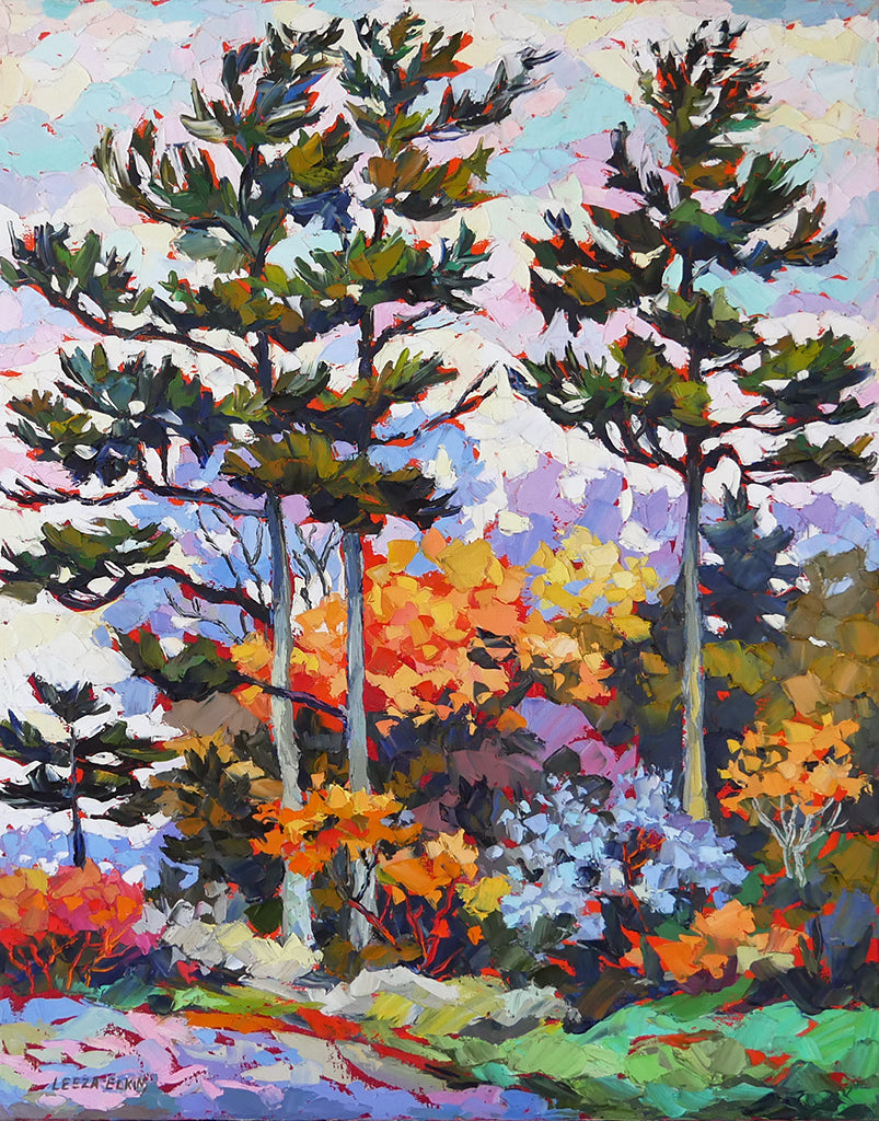 The Pines - Original Oil Painting Landscape / Elizabeth Elkin