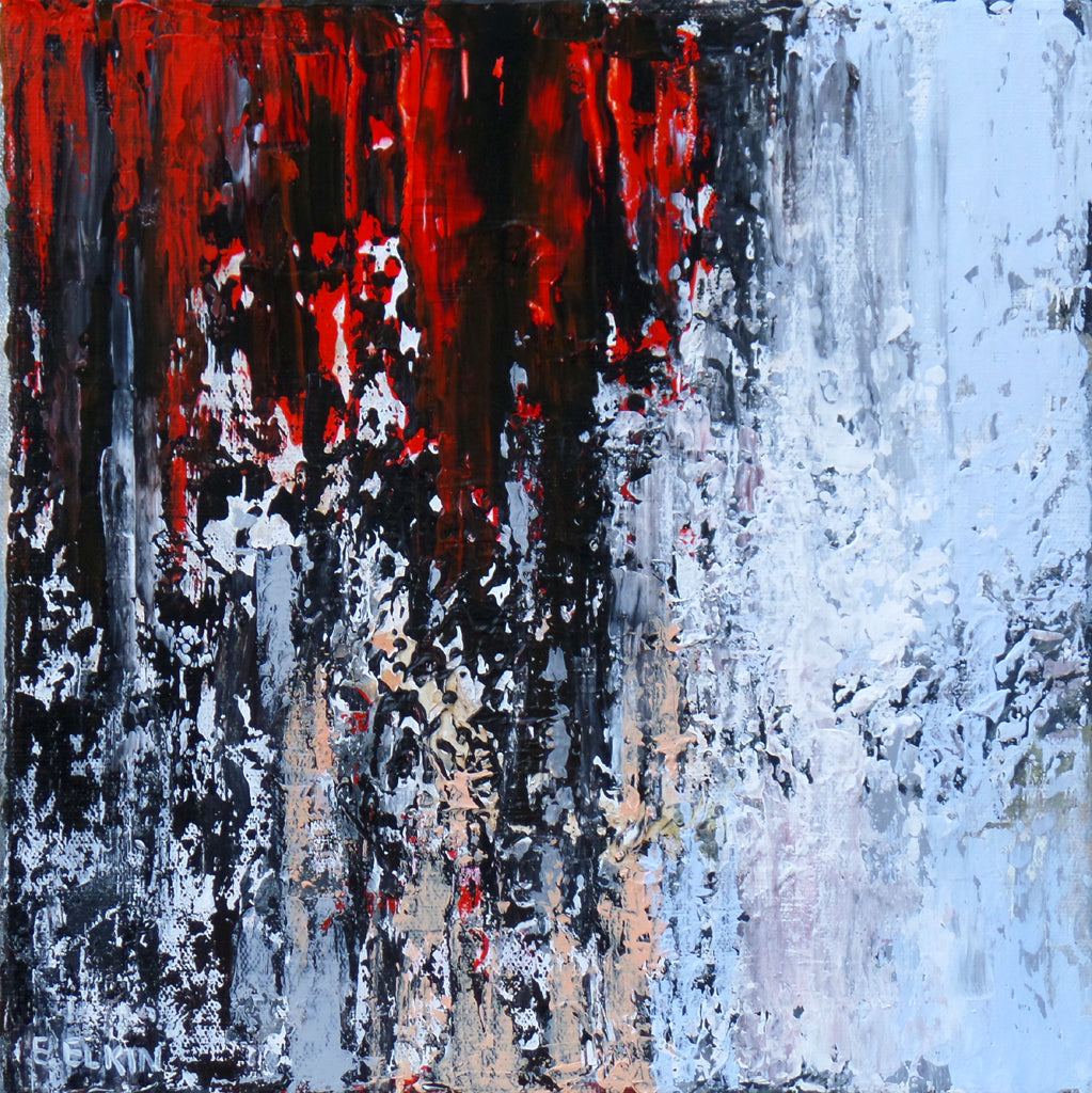 Spring Time - Original Abstract Painting / Elizabeth Elkin